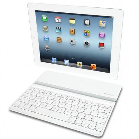 Logitech начинает продажи белой клавиатуры-крышки Ultrathin Keyboard Cover для iPad