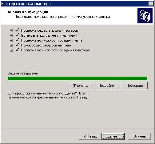 MS Windows Server 2003, отказоустойчивый кластер