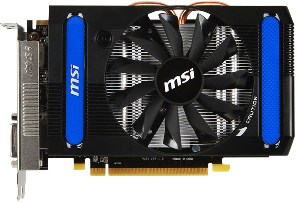 Графический процессор модели MSI R7790-2GD5/OC работает на частоте 1050 МГц