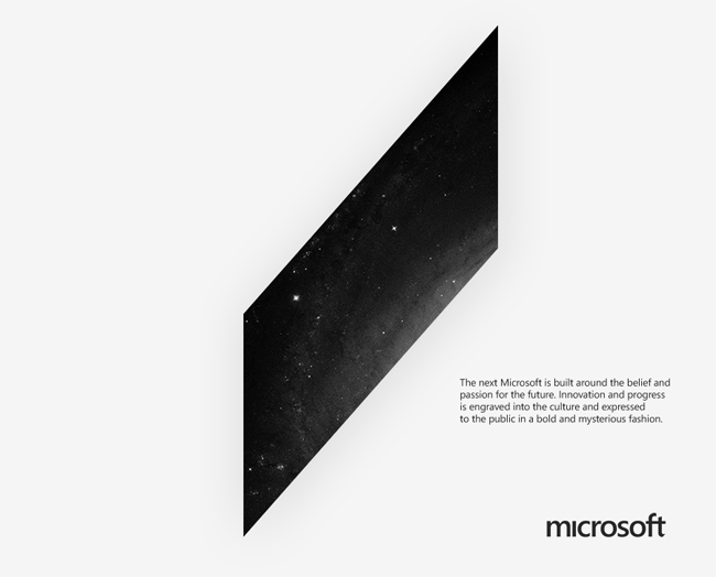Microsoft взяла на работу дизайнера, создавшего футуристический бренд