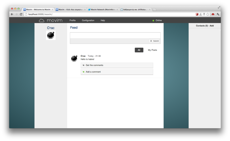 Movim: Децентрализованная социальная сеть Movim: Децентрализованная социальная сеть