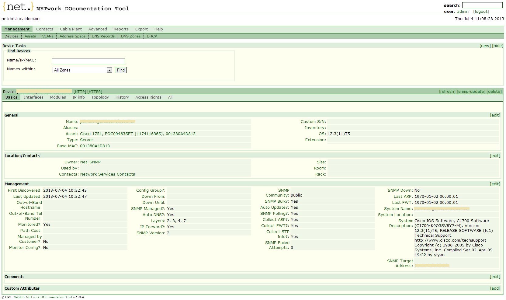 Network Documentation Tool — система для ведения документации сети