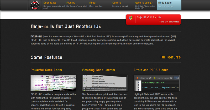 Ninja IDE – открытая среда разработки для Python Ninja IDE – открытая среда разработки для Python