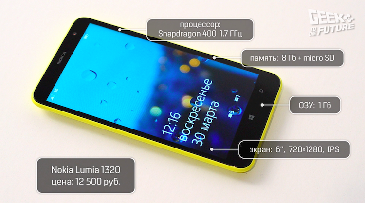 Nokia Lumia 1320: протестировано на людях