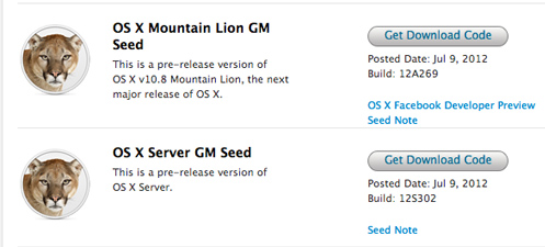 OS X Mountain Lion GM и Xcode 4.4 GM доступны для разработчиков OS X Mountain Lion GM и Xcode 4.4 GM доступны для разработчиков
