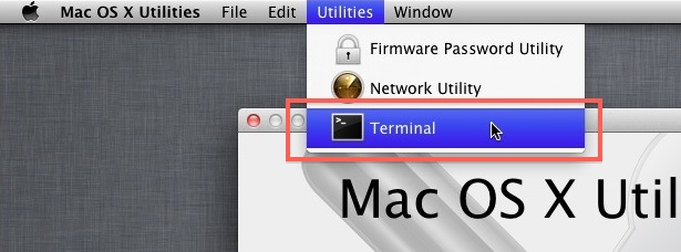 Offline восстановление OSX с раздела Recovery HD