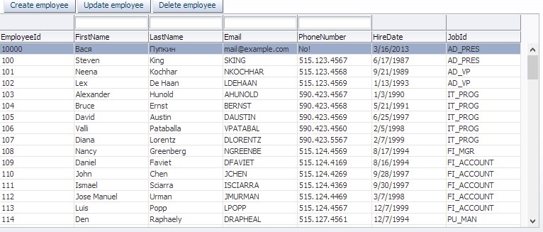 Oracle ADF. Business Components