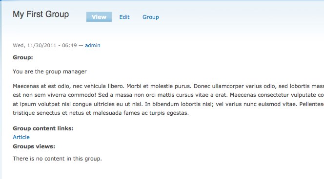 Organic Groups в Drupal 7 Organic Groups в Drupal 7