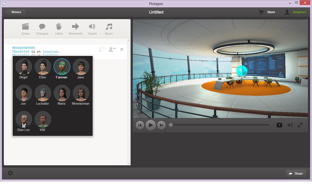 Plotagon – сам себе режиссер image