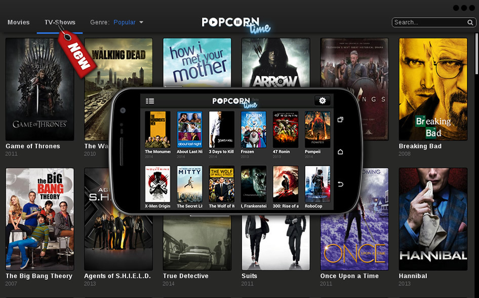 Popcorn movie time. Popcorn app. Popcorn time.