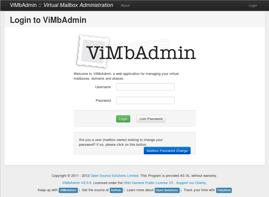 PostfixАdmin revamped (ViMbAdmin)