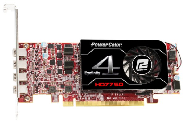 PowerColor HD7750 2GB GDDR5 Eyefinity 4 LP Edition