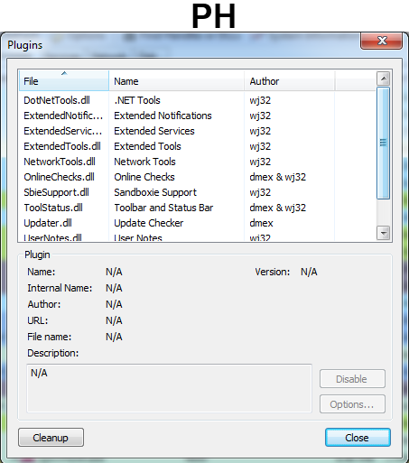 Process Explorer vs Process Hacker