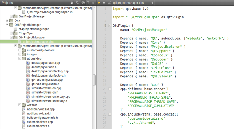 Qt Creator 2.7: QBS менеджер проектов под капотом Qt Creator 2.7: QBS менеджер проектов под капотом