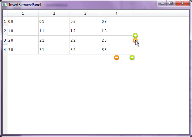 Qt виджет для добавления и удаления строк в таблицe QTableView