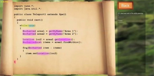 RPG для обучения детей программированию на Java