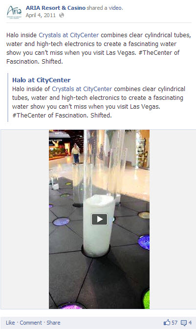 SMM: Как отель казино «Ариа» увеличил количество репостов на 310%, рассказывая истории