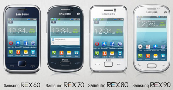 Samsung REX, модельный ряд