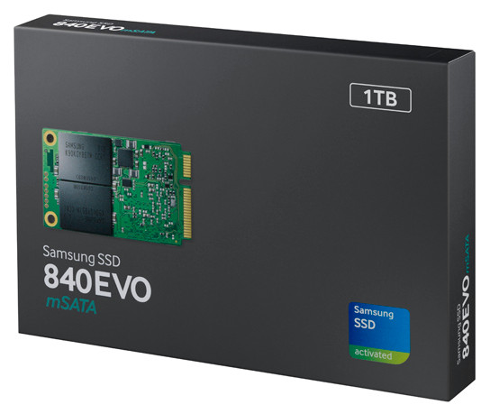 Поставки твердотельных накопителей Samsung 840 EVO mSATA начинаются в этом месяце