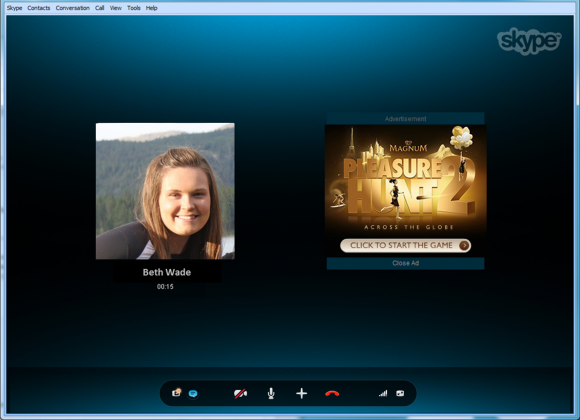 Skype будет показывать рекламу во время аудио звонков