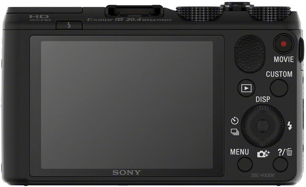 Разрешение Sony Cyber-shot HX50V равно 20,4 Мп
