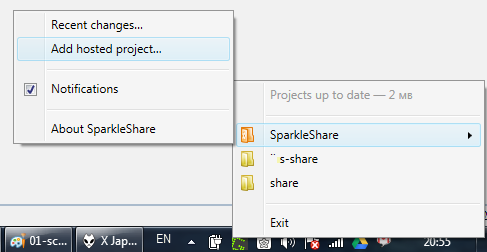 SparkleShare + SCM Manager: Очень простая альтернатива DropBox для локальной сети под Windows