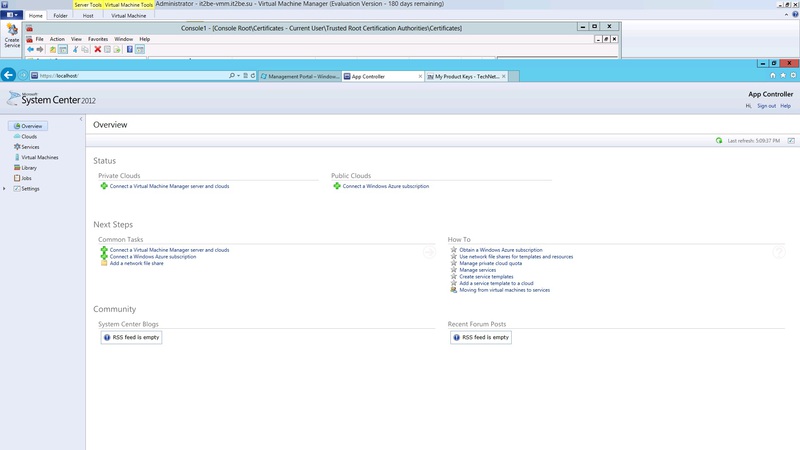 System Center 2012 App Controller: загоняем Virtual Machine Manager 2012 и Windows Azure в одну упряжку