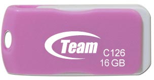 Накопители Team C126 оснащены интерфейсом USB 2.0