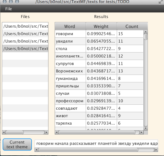 Text Mining Framework (Java)