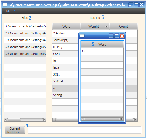 Text Mining Framework (Java)