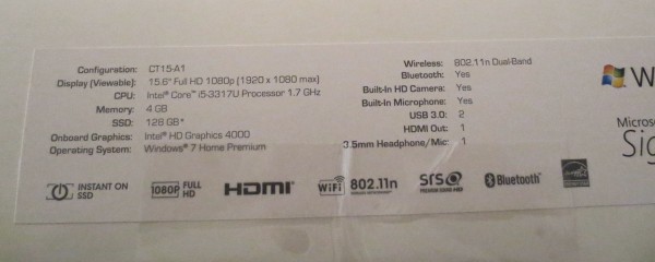 VIZIO. Недорогой ноутбук с Full HD IPS экраном