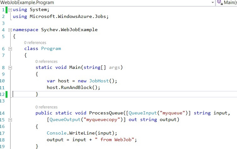 WebJob в Microsoft Azure