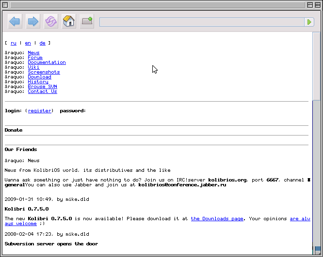 WebView или история о том, как в KolibriOS браузер писался WebView или история о том, как в KolibriOS браузер писался