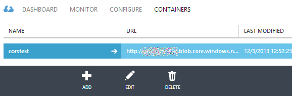 Windows Azure Blob storage: поддержка CORS