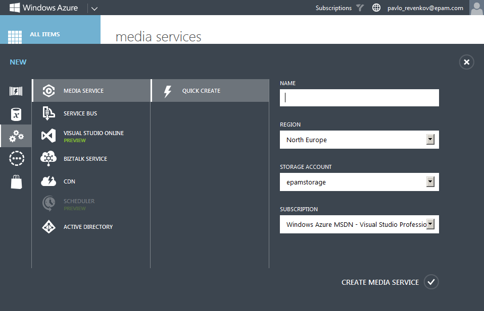 Windows Azure Media Services vs. Amazon Elastic Transcoder. Часть 1: Windows Azure Media Services