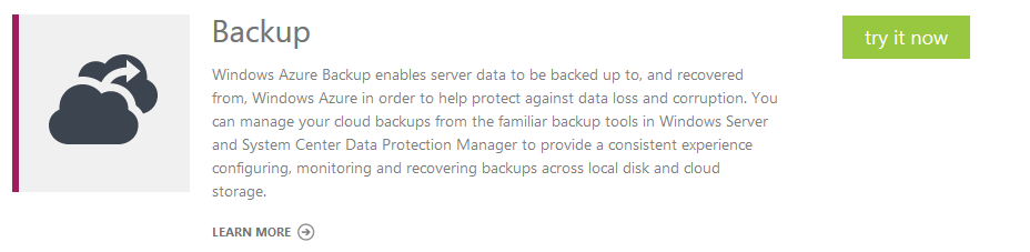 Windows Azure Recovery Services. Часть 2: Подготовка Windows Azure Recovery Services. Часть 2: Подготовка