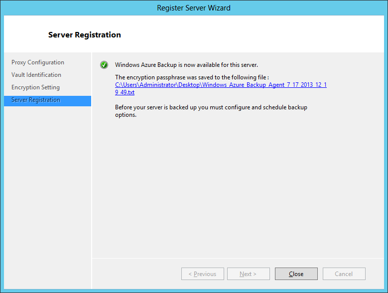 Windows Azure Recovery Services. Часть 3: Работа с Backup Agent