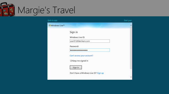 Windows Azure Toolkit for Windows 8: обзор и простой пример использования