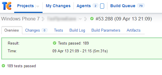 Windows Phone и непрерывная интеграция в TeamCity