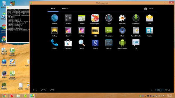 WindowsAndroid позволяет запускать Android 4.0 ICS как Windows приложение