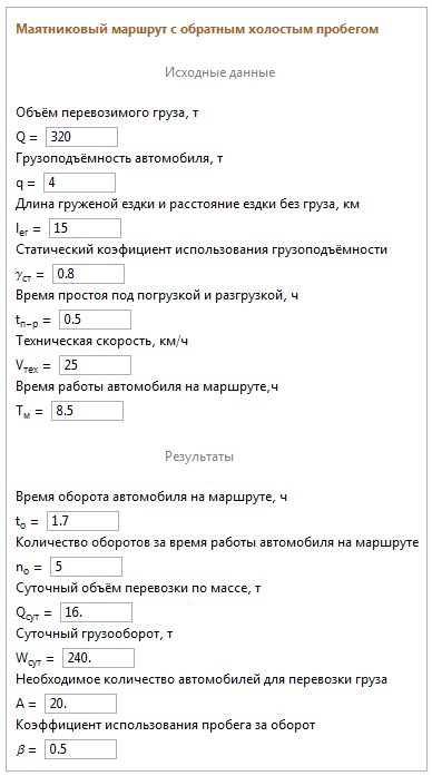 Wolfram Math in Logistics: Маятниковые маршруты