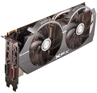 Xfx показала карту Radeon HD 7850 с системой охлаждения, включающей пару 100 миллиметровых вентиляторов Xfx Radeon HD 7850