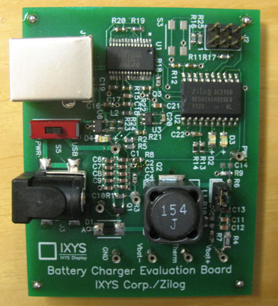 В числе достоинств зарядного устройства на микроконтроллере Zilog Z8F042A разработчик отмечает его низкую стоимость