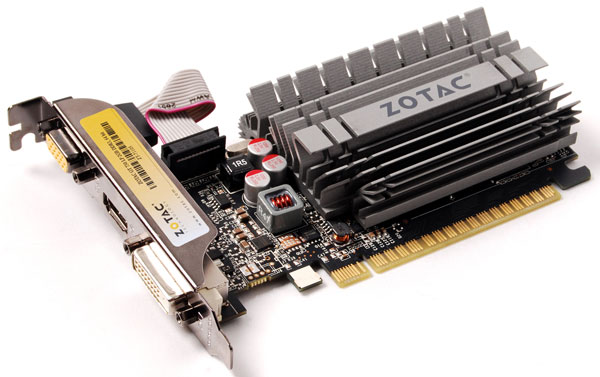 Конфигурация GPU Zotac GeForce GT 730 включает 384 потоковых процессора