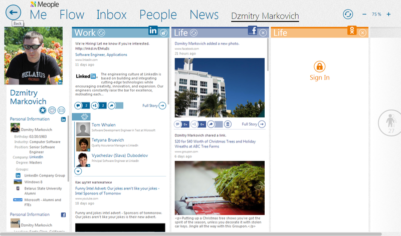 Агрегатор социальных сетей Meople.net объединил в одном месте 10 основных «социалок»