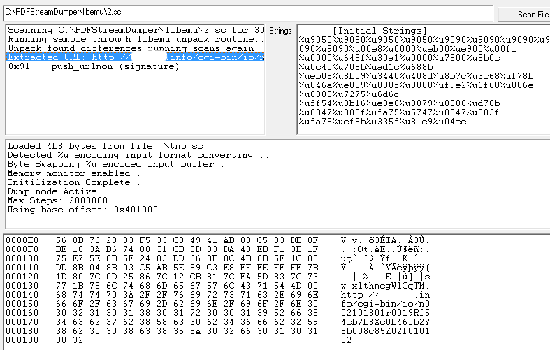 Анализ подозрительных PDF файлов