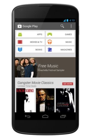 Анонсирована новая версия Google Play (Google Play 4.0)