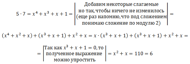 Арифметика полей Галуа для кодирования информации кодами Рида Соломона