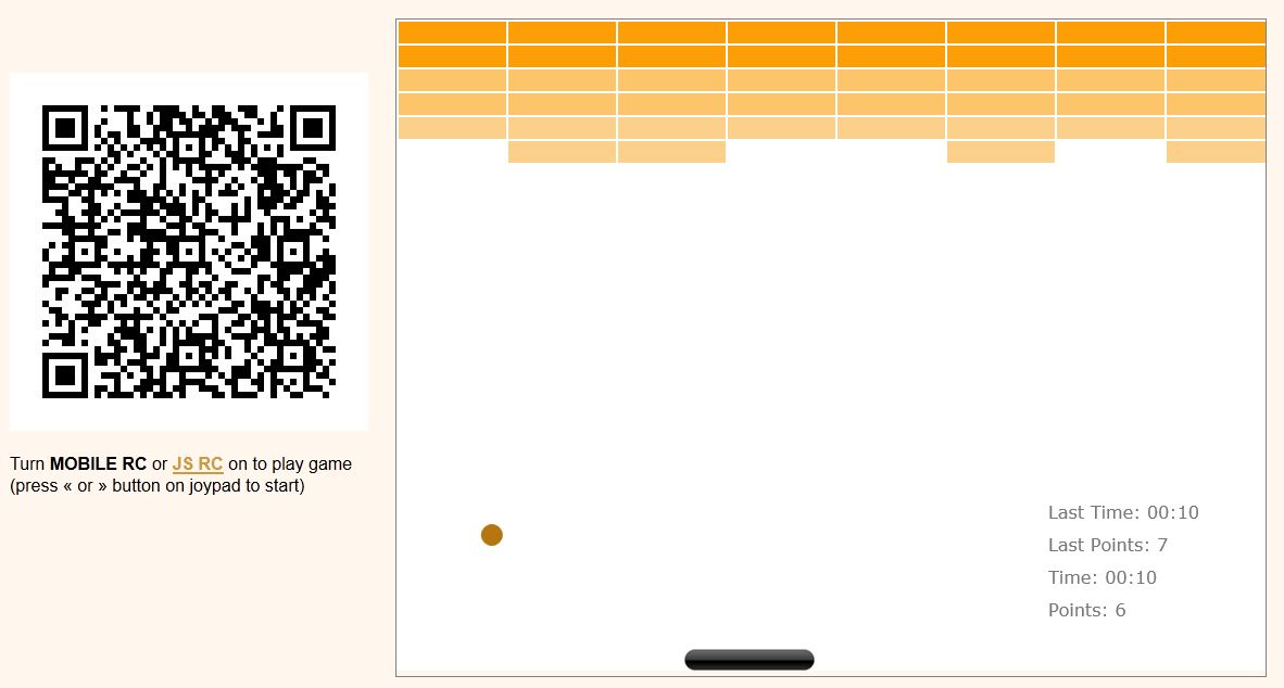 Арканоид с джойстиком на телефоне Арканоид с джойстиком на телефоне