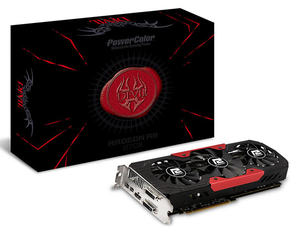 Ассортимент PowerColor пополнила разогнанная 3D-карта Devil R9 270X